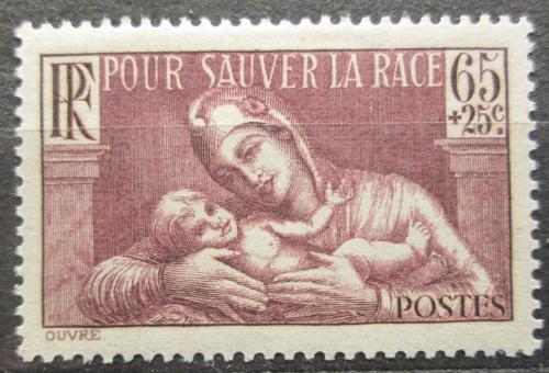 Poštová známka Francúzsko 1937 Matka s dítìtem Mi# 361 Kat 5€