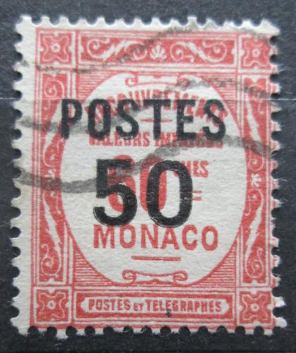 Poštová známka Monako 1937 Doplatná pretlaè Mi# 156 Kat 5€