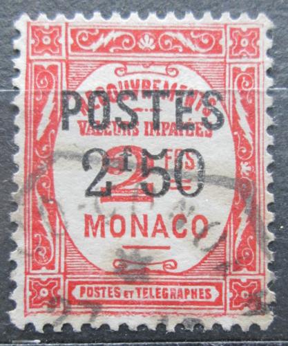 Poštová známka Monako 1938 Doplatná pretlaè Mi# 162 Kat 35€