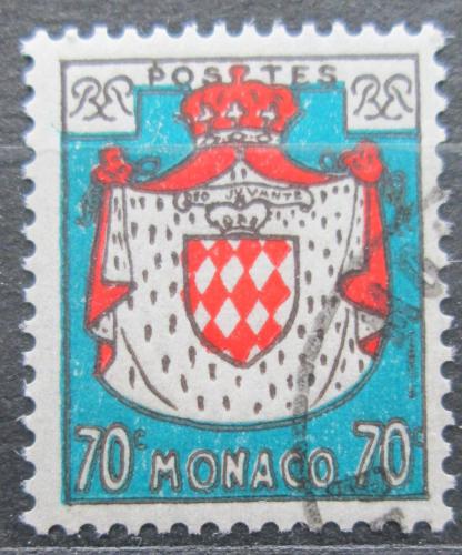 Poštová známka Monako 1954 Štátny znak Mi# 480