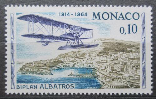 Poštová známka Monako 1964 Lietadlo Albatros nad Monte Carlo Mi# 761