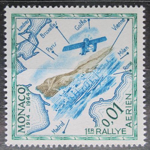 Poštová známka Monako 1964 Hydroplán Mi# 756