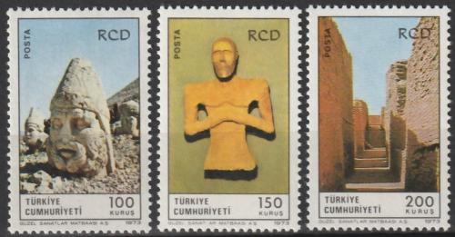 Poštové známky Turecko 1973 Archeologické nálezy Mi# 2286-88