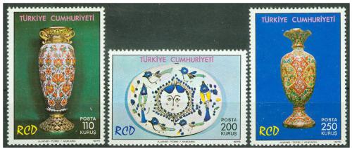 Poštové známky Turecko 1975 Archeologické nálezy Mi# 2357-59 Kat 6€