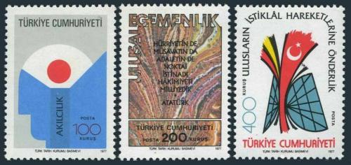 Poštové známky Turecko 1977 Atatürkovy reformy Mi# 2431-33