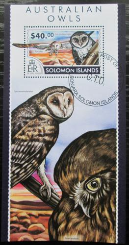 Poštová známka Šalamúnove ostrovy 2015 Australské sovy Mi# Block 407 Kat 14€