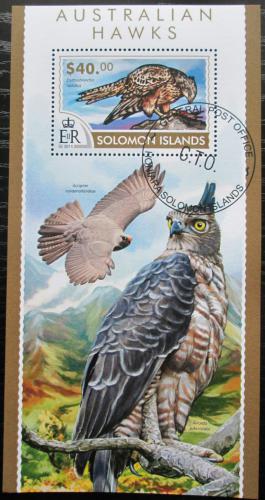 Poštová známka Šalamúnove ostrovy 2015 Australští dravci Mi# Block 408 Kat 14€