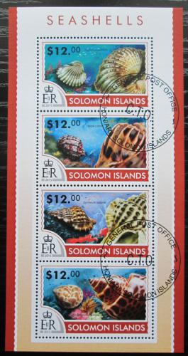 Poštové známky Šalamúnove ostrovy 2015 Mušle Mi# 3102-05 Kat 17€