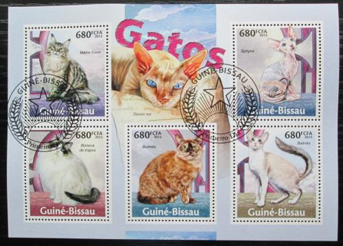 Poštové známky Guinea-Bissau 2013 Maèky Mi# 6754-58 Kat 14€