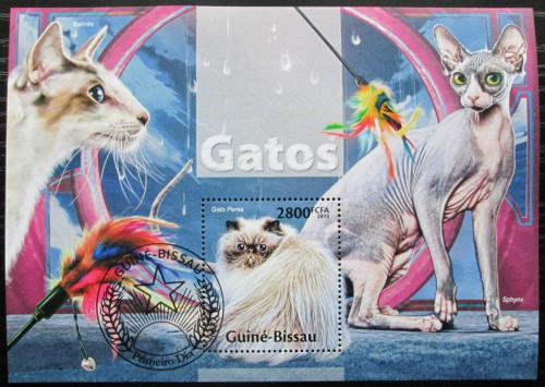 Poštová známka Guinea-Bissau 2013 Maèky Mi# Block 1185 Kat 11€