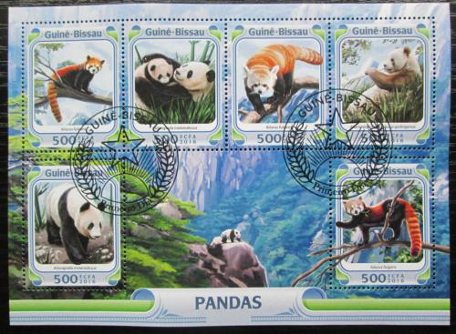 Poštové známky Guinea-Bissau 2016 Pandy Mi# 8439-44 Kat 11€
