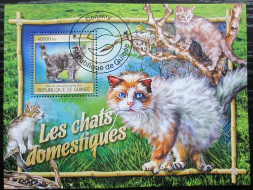 Poštová známka Guinea 2016 Maèky Mi# Block 2672 Kat 16€