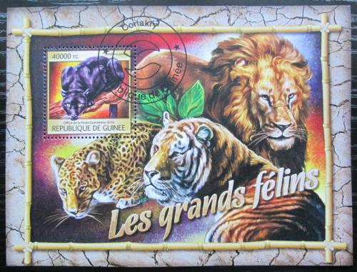 Poštová známka Guinea 2016 Maèkovité šelmy Mi# Block 2673 Kat 16€