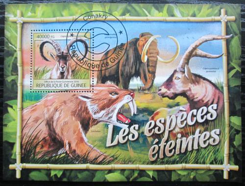 Poštová známka Guinea 2016 Vyhynulá fauna Mi# Block 2663 Kat 16€
