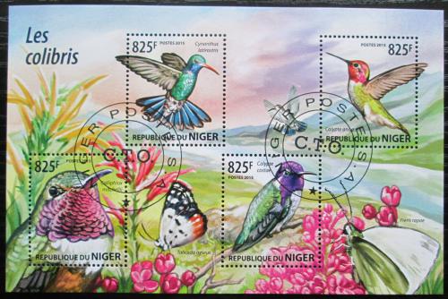 Poštové známky Niger 2015 Kolibøíci Mi# 3435-38 Kat 13€