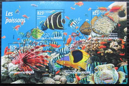 Poštové známky Niger 2015 Ryby Mi# 3410-13 Kat 13€