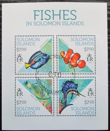 Poštové známky Šalamúnove ostrovy 2013 Ryby Mi# 2147-50 Kat 9.50€