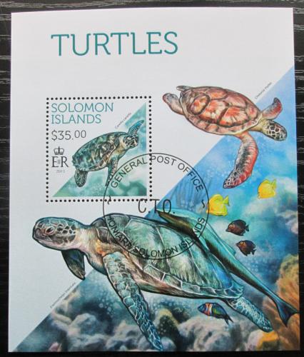 Poštová známka Šalamúnove ostrovy 2013 Korytnaèky Mi# Block 213 Kat 12€