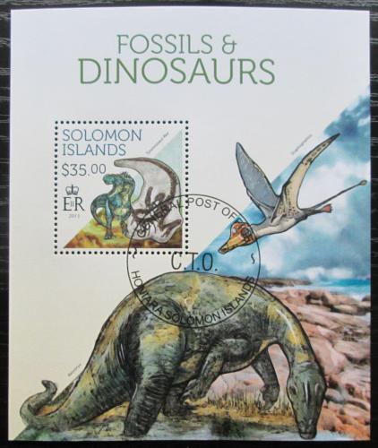 Poštová známka Šalamúnove ostrovy 2013 Dinosaury Mi# Block 212 Kat 12€
