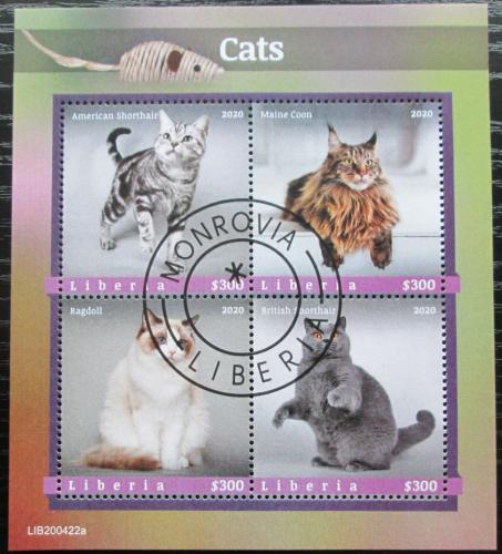 Poštové známky Libéria 2020 Maèky Mi# N/N