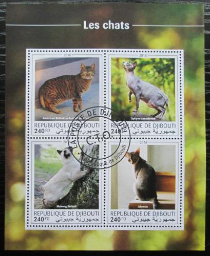 Poštové známky Džibutsko 2018 Maèky Mi# 2557-60 Kat 10€