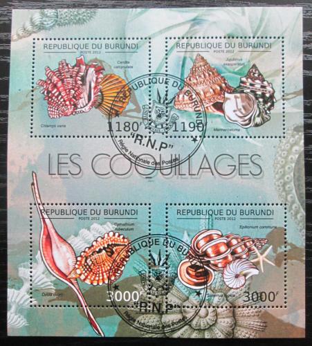 Poštové známky Burundi 2012 Mušle Mi# 2753-56 Kat 10€