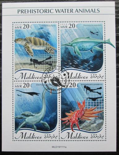 Poštové známky Maldivy 2020 Vodní dinosaury Mi# 9150-53 Kat 11€