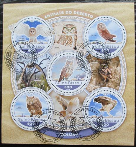 Poštové známky Guinea-Bissau 2016 Pouštní sovy Mi# 8817-21 Kat 11€