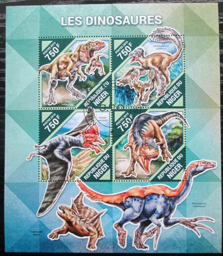 Poštové známky Niger 2015 Dinosaury Mi# 3877-80 Kat 12€
