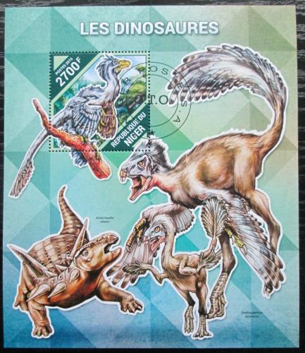 Poštová známka Niger 2015 Dinosaury Mi# Block 480 Kat 10€