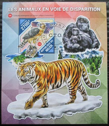 Poštová známka Niger 2015 Ohrožená fauna Mi# Block 483 Kat 10€