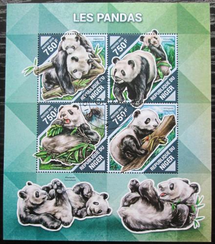 Poštové známky Niger 2015 Pandy Mi# 3907-10 Kat 12€