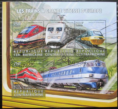 Poštové známky SAR 2015 Moderní lokomotívy Mi# 5865-68 Kat 14€
