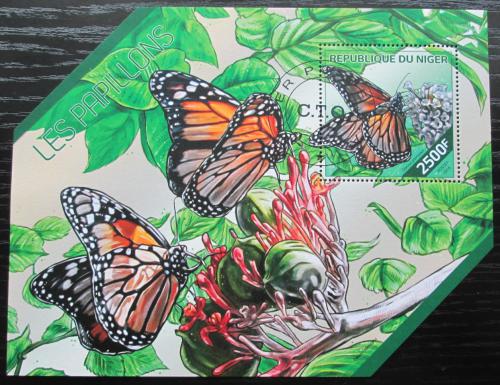 Poštová známka Niger 2014 Motýle Mi# Block 297 Kat 10€