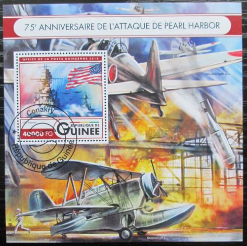 Poštová známka Guinea 2016 Útok na Pearl Harbor, 75. výroèie Mi# Block 2697 Kat 16€ 