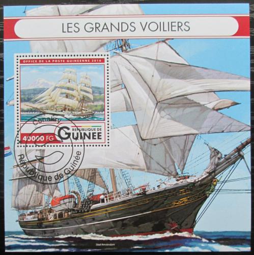 Poštová známka Guinea 2016 Plachetnice Mi# Block 2687 Kat 16€