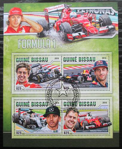 Poštové známky Guinea-Bissau 2016 Formule 1 Mi# 8757-60 Kat 12.50€