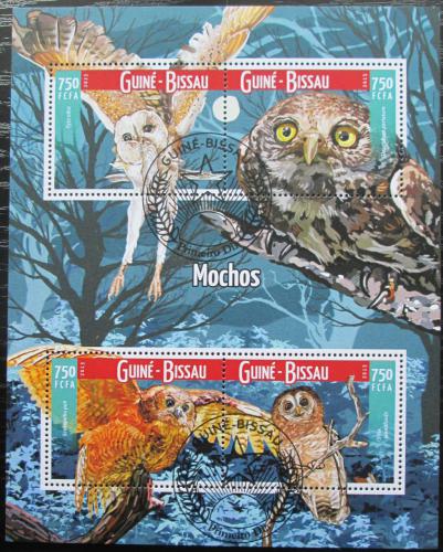 Poštové známky Guinea-Bissau 2015 Sovy Mi# 8254-57 Kat 11€
