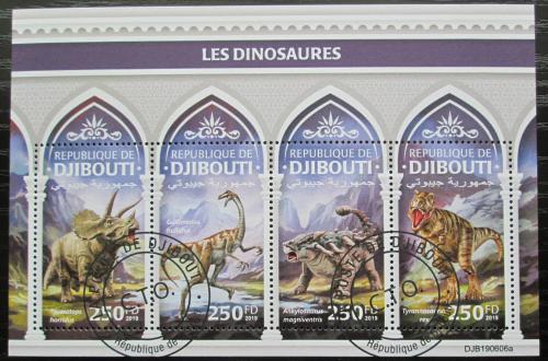 Poštové známky Džibutsko 2019 Dinosaury Mi# 3317-20 Kat 10.50€