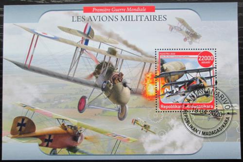 Poštová známka Madagaskar 2020 Vojnová lietadla Mi# N/N