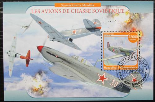 Poštová známka Madagaskar 2020 Sovìtská váleèná letadla Mi# N/N