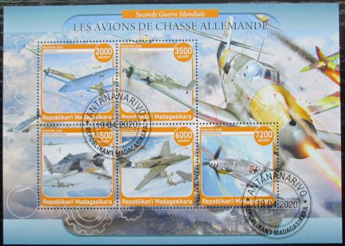 Poštové známky Madagaskar 2020 Nìmecká váleèná letadla Mi# N/N