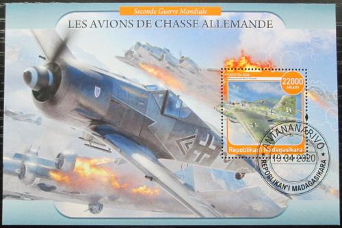 Poštové známky Madagaskar 2020 Nìmecká váleèná letadla Mi# N/N 