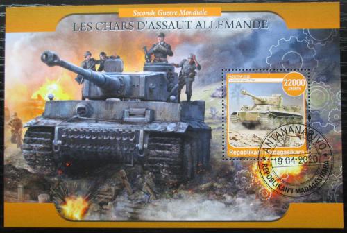 Poštová známka Madagaskar 2020 Nìmecké tanky Mi# N/N