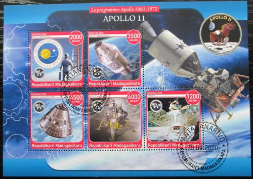 Poštové známky Madagaskar 2020 Vesmírný program Apollo 11 Mi# N/N