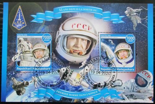 Poštové známky Madagaskar 2020 Alexej Leonov, kozmonaut Mi# N/N