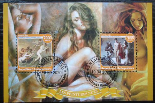 Poštové známky Madagaskar 2020 Umenie, akty Mi# N/N