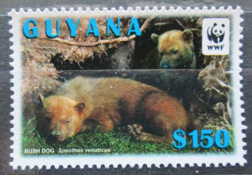Poštová známka Guyana 2011 Pes pralesní, WWF Mi# 8196