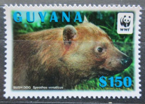 Poštová známka Guyana 2011 Pes pralesní, WWF Mi# 8197