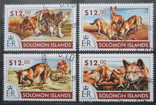 Poštové známky Šalamúnove ostrovy 2015 Pes Dingo Mi# 3167-70 Kat 17€